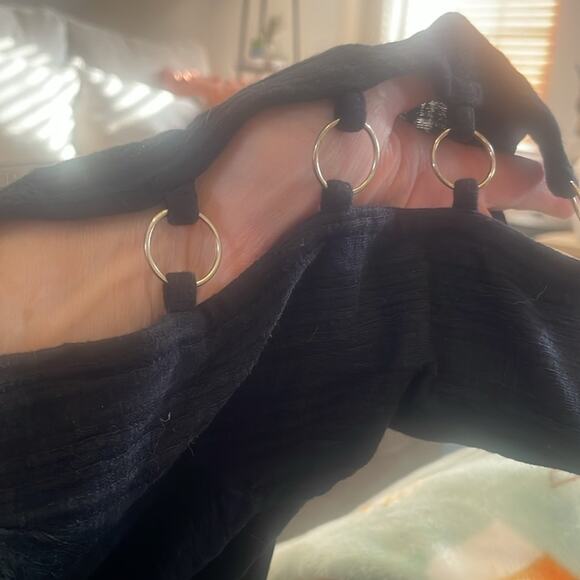 Jennifer Lopez Women’s shirt sleeve shirt with rivets size medium - Picture 7 of 7